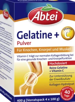 Abtei Gelatine Plus Vitamin C 400 G Pulver