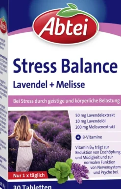 Abtei Stress Balance Lavendel+melisse 30 Tabletten