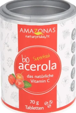 Acerola 100 % Bio Natürliches Vit. C 70 G Lutschtabletten