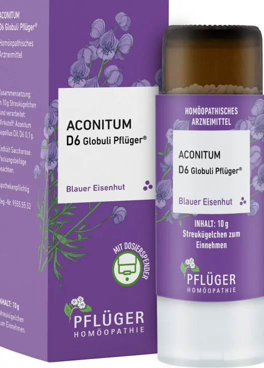 Aconitum D6 Globuli Pflüger 10 g