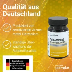 Activplus Vitamin D3 20.000 I.E. Depot 180 Tabletten