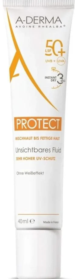 A-Derma Protect Unsichtbares Fluid Lsf 50+ 40 ml