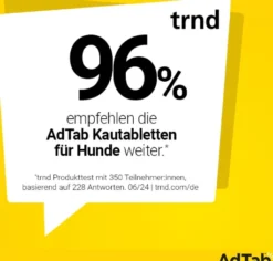 AdTab 450 mg für große Hunde (11-22 kg) 3 Kautabletten