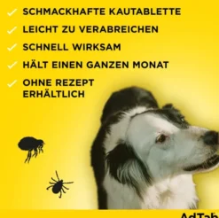 AdTab 450 mg für große Hunde (11-22 kg) 3 Kautabletten