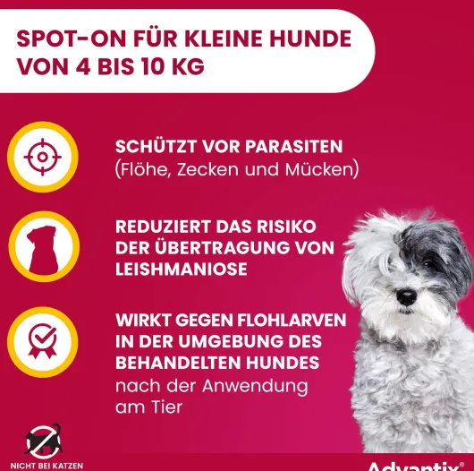 Advantix Spot-On Hund 4-10 kg 4 x 1 ml Lösung