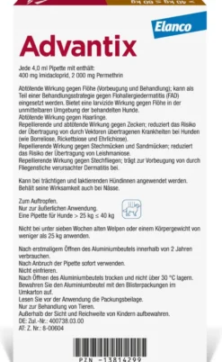 Advantix Spot-On Hund 40-60 kg 4 x 6 ml Lösung