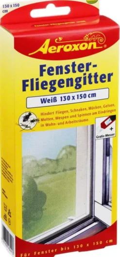 Aeroxon Fenster Fliegengitter, Weiß