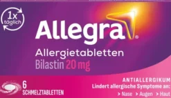 Allegra Allergietabletten 20 mg 6 Schmelztabletten