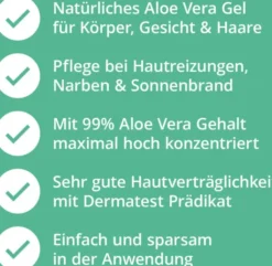 Aloe Vera Gel Haut & Haare 200 ml