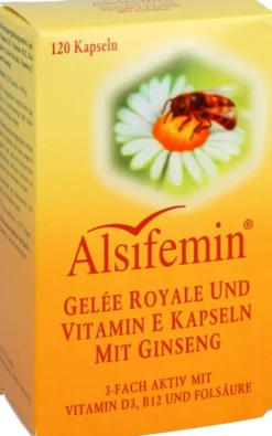 Alsifemin Gelee Royal + Vit. E Mit Ginseng 120 Kapseln
