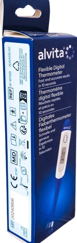 Alvita Digitales Fieberthermometer Flexibel