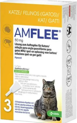 Amflee 50 mg Spot-On Lösung Für Katzen 3 Stück