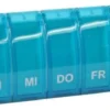 Anabox 1 Tabletten - Box Wochentage Mo - So 7 Tage - Box Türkis