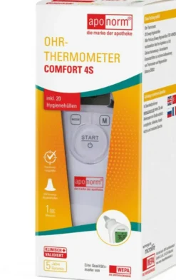 Aponorm Fieberthermometer Ohr Comfort 4s 1 Stk