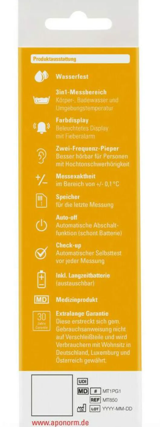 Aponorm Fieberthermometer Sensitive 1 Stück