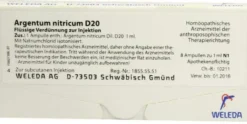 Argentum Nitricum D 20 Weleda 8 X 1 ml Ampullen