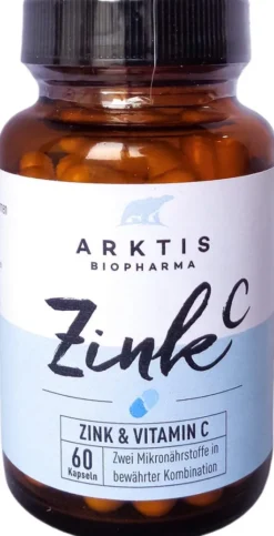 Arktis Zink & Vitamin C Zinkc 90 Kapseln
