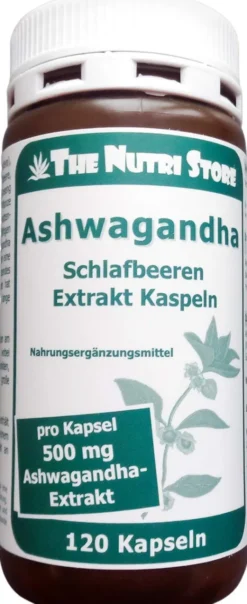 Ashwagandha 500 mg Extrakt Kapseln 120 Stück