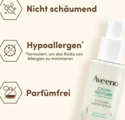 Aveeno Calm+ Restore 3-faches Hafer Serum 30 ml