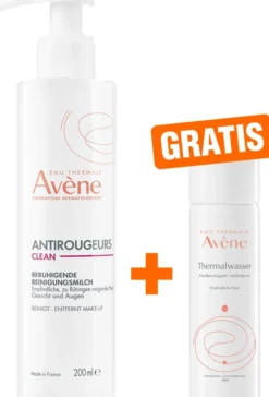 Avene Antirougeurs Clean beruhigende Reinigungsmilch 200 ml + gratis Thermalwasser Spray 50 ml