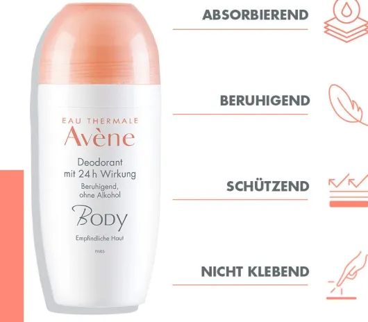 Avene Body Deodorant 24h Wirkung 50 ml