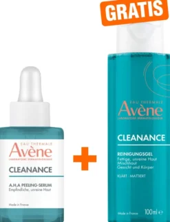 Avene Cleanance A.H.A Peeling-Serum 30 ml + gratis Reinigungsgel 100 ml