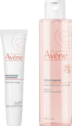 Avene Gesichtswasser 200 ml + Avene Beruhigende Augencreme 15 ml