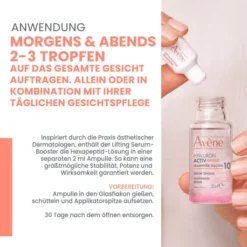 Avene Hyaluron Activ Serum 20 ml + Hyaluron Activ Retinal Creme 30 ml + Hyaluron Procedure Augen-Lippen Creme 15 ml