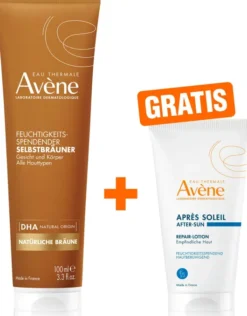 Avene Selbstbräuner feuchtigkeitsspendend 100 ml + gratis Repair Lotion 50 ml
