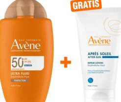 Avene Ultra Fluid Perfector 50+ 50 ml + gratis Repair-Lotion nach der Sonne 50 ml