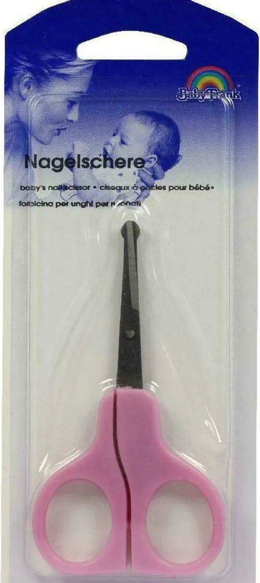 Babyschere Gebogen Rosa Bf 9 cm