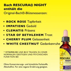 Bachblüten Rescura Night alkoholfrei 20 ml Tropfen