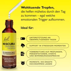 Bach Original Rescura Schokolade-Pfefferminz 20 ml Tropfen