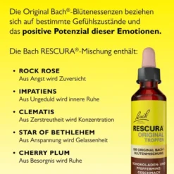 Bach Original Rescura Schokolade-Pfefferminz 20 ml Tropfen