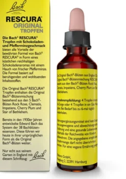 Bach Original Rescura Schokolade-Pfefferminz 20 ml Tropfen