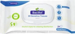 Bacillol 30 Sensitive Green Tissues 17 x 20cm Small-Pack 24 Tücher