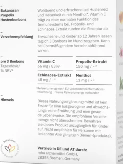 Bakanasan Propolis Hustenbonbons 24 Stück