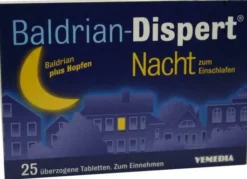 Baldrian-Dispert Nacht zum Einschlafen 25 überzogene Tabletten