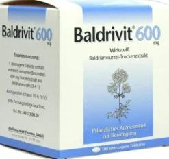 Baldrivit 600 mg 100 Überzogene Tabletten
