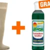 Bambus Wellness-Socken 39-42 Beige 3 Paar + gratis Latschenkiefer Einreibung 250 ml