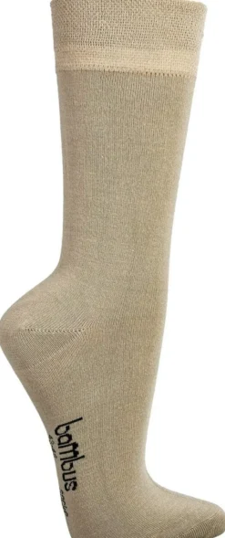 Bambus Wellness-Socken 39-42 Beige 3 Paar