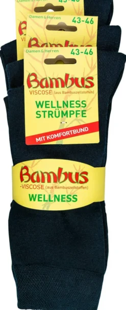 Bambus Wellness-Socken 43-46 Jeansblau 1 Paar