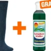 Bambus Wellness-Socken 35-38 Jeansblau 3 Paar + gratis Latschenkiefer Einreibung 250 ml
