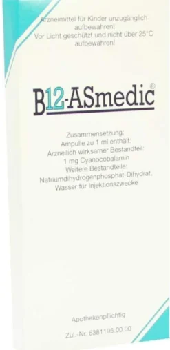 B12 Asmedic Ampullen 10 X 1 ml Ampullen