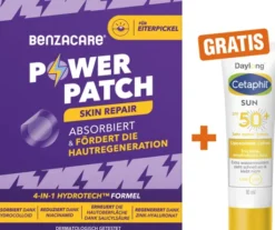 Benzacare Power Patch Skin Repair 23 Pflaster + gratis Cetaphil Sun Daylong SPF 50+ Liposomale Lotion 10 ml