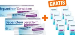 Bepanthen Sensiderm Anti-Juckreiz Creme 2 x 50 g + gratis 8 x 3,5 g Creme Sachet