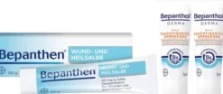Bepanthen Wund und Heilsalbe 100 g + gratis Bepanthol DERMA Feuchtigkeitsspendende Gesichtscreme mit LSF 25 2 x 5 ml