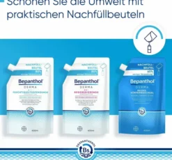 Bepanthol DERMA Feuchtigkeitsspendende Körperlotion 400 ml Nachfüllbeutel
