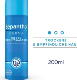 Bepanthol DERMA Mildes Gesichtswaschgel 200 ml Flasche