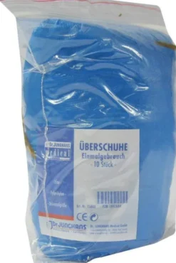 Überschuhe Einmal Kunststoff Blau 10 Stück